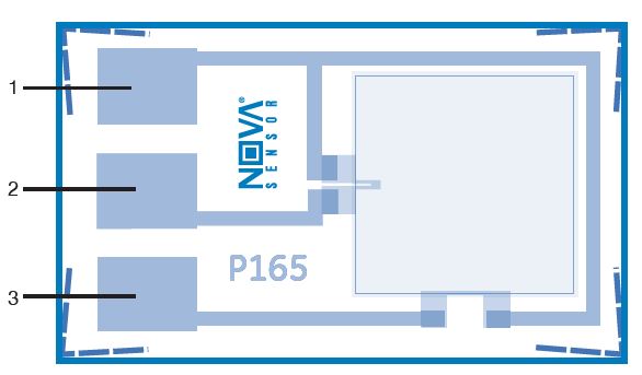 NovaSensor P165 | 3F Medical Absolute Pressure Sensor Die